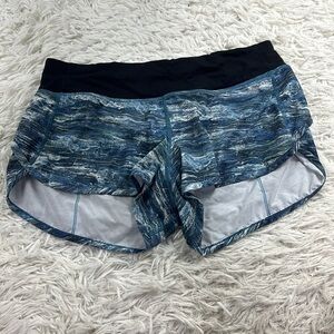 Lululemon Speed Short (4-way Stretch 2.5") Aerial Drift Multi Black / Black